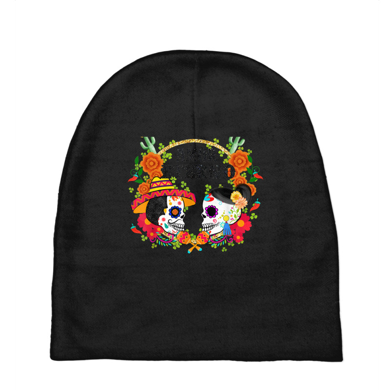 Day Of The Dead Día De Muertos Amor Eterno Skull Candy Baby Beanies by Renew | Artistshot