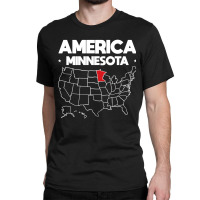 Usa Minnesota, Usa Minnesota Vintage, Usa Minnesota Art, Usa Minnesota Classic T-shirt | Artistshot