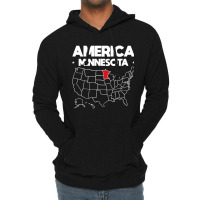 Usa Minnesota, Usa Minnesota Vintage, Usa Minnesota Art, Usa Minnesota Lightweight Hoodie | Artistshot