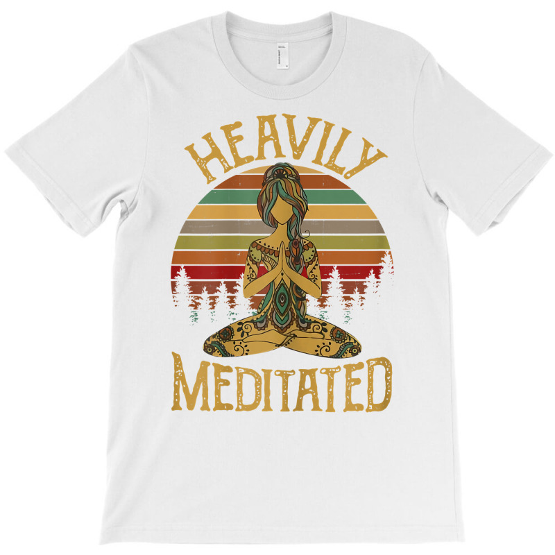 Womens Vintage Heavily Meditated Yoga Meditation Spiritual Warrior T S T-shirt | Artistshot