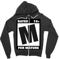 Rated M For Mature Zipper Hoodie | Artistshot