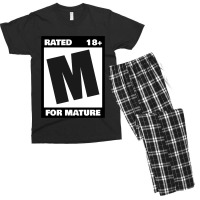 Rated M For Mature Men's T-shirt Pajama Set | Artistshot