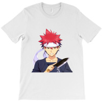 Chef Sokugek Soumo With Knife Anime T-shirt | Artistshot