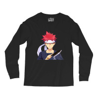 Chef Sokugek Soumo With Knife Anime Long Sleeve Shirts | Artistshot