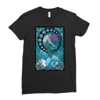 Nouveau Mermaid, Nouveau Mermaid Art, Nouveau Mermaid Painting, Nouvea Ladies Fitted T-shirt | Artistshot