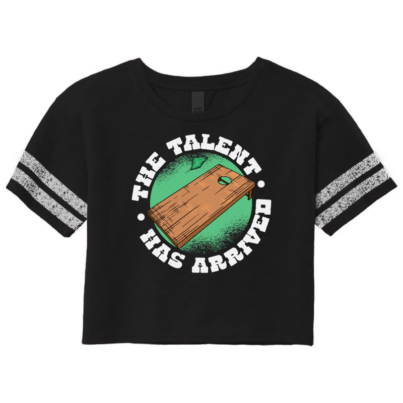 The Talent Has Arrived, Funny Cornhole Men Cornhole Grandpa Scorecard Crop Tee by AuturoMedero | Artistshot