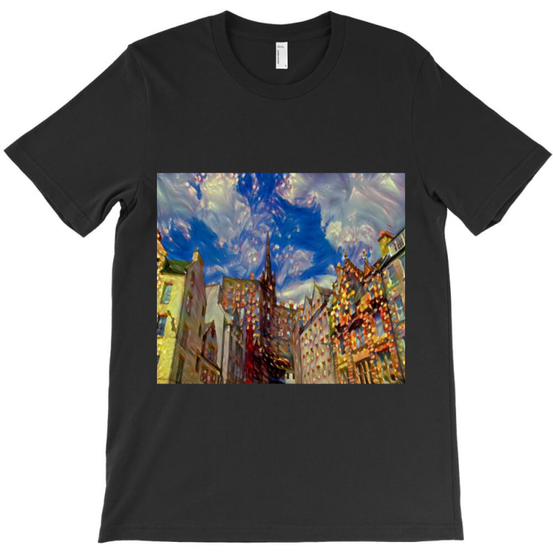 Old Town, Edinburgh, Scotland Drawing T-shirt | Artistshot