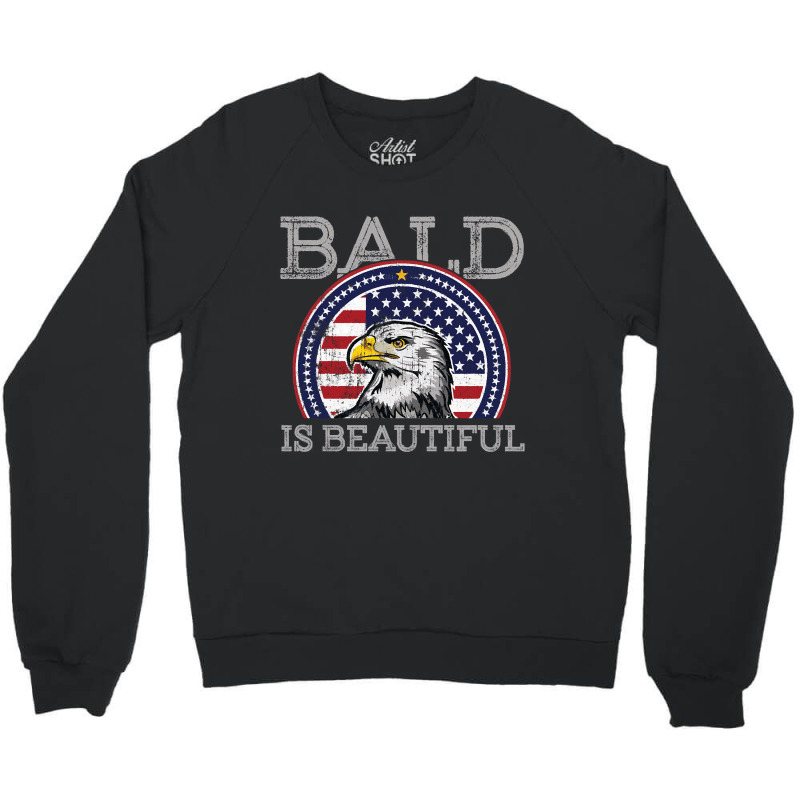 Bald Is Beautiful, Bald Is Beautiful Art, Bald Is Beautiful Painting,  Crewneck Sweatshirt | Artistshot