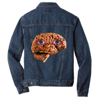 Brain With Eyes, Brain With Eyes Art, Brain With Eyes Vintage, Brain W Men Denim Jacket | Artistshot