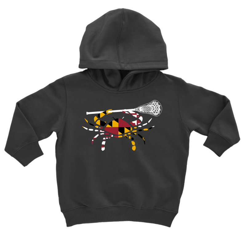 Maryland Crab Lacrosse Boys Hoodie Stick Lax Sister Brother Toddler Hoodie by cm-arts | Artistshot