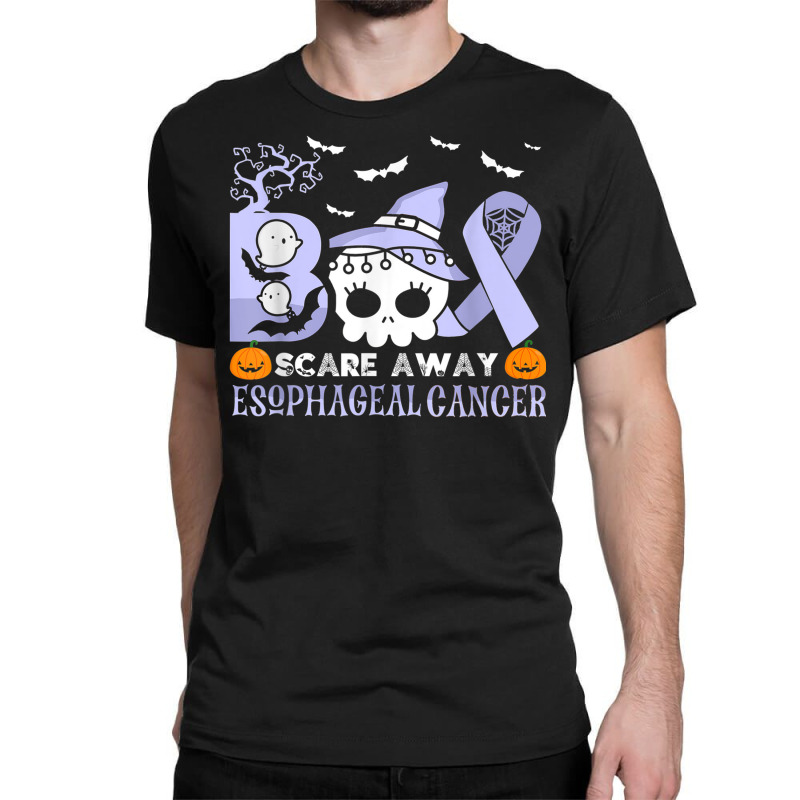 Boo Scare Away Esophageal Cancer Halloween Classic T-shirt by Fashzilla | Artistshot