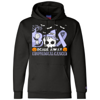 Boo Scare Away Esophageal Cancer Halloween Champion Hoodie | Artistshot