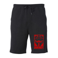 Disobey Anonymous Fleece Short | Artistshot