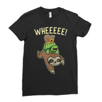 Sloth Turtle Snail Running Wild Internet Meme Gift Tank Top Ladies Fitted T-shirt | Artistshot