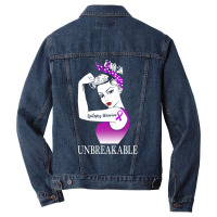 Womens Strong Epilepsy Warrior Long Sleeve T Shirt Men Denim Jacket | Artistshot