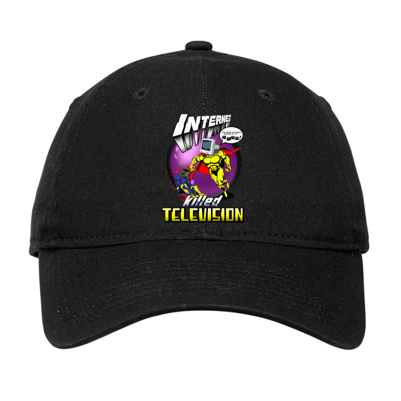 Internet Killed Television, Internet Killed Television Art, Internet K Adjustable Cap | Artistshot