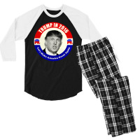 Donald Trump Let's Make America Great Again Men's 3/4 Sleeve Pajama Set | Artistshot