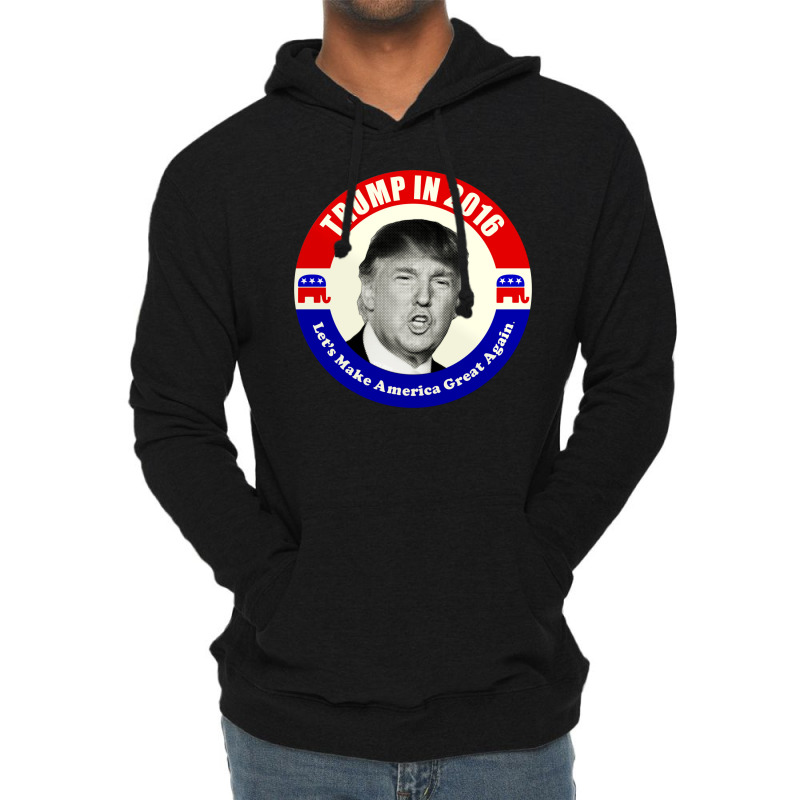 Donald Trump Let's Make America Great Again Lightweight Hoodie | Artistshot