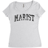 Marist Athletic Arch College University Alumni T Shirt Women's Triblend Scoop T-shirt | Artistshot