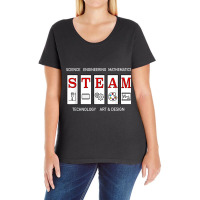 Steam Technology, Art And Engineering Stem Education Shirt Ladies Curvy T-shirt | Artistshot