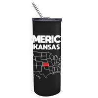 Usa Kansas, Usa Kansas Vintage, Usa Kansas Art, Usa Kansas Painting, U Skinny Tumbler | Artistshot