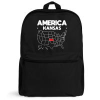 Usa Kansas, Usa Kansas Vintage, Usa Kansas Art, Usa Kansas Painting, U Backpack | Artistshot