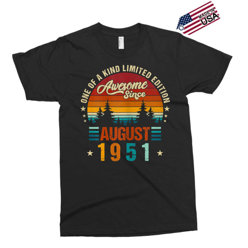 Womens Vintage 1951 Awesome Since August 1951 Limited Edition 71th T S Exclusive T-shirt | Artistshot