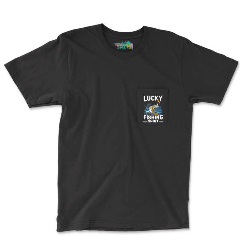 Lucky Fishing, Lucky Fishing Vintage, Lucky Fishing Art, Lucky Fishing Pocket T-Shirt by SHUTREI55 | Artistshot