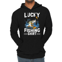 Lucky Fishing, Lucky Fishing Vintage, Lucky Fishing Art, Lucky Fishing Lightweight Hoodie | Artistshot