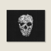 Skull Flower, Retro Floral, The Skull Flower, Skull Flower Vintage,  S Landscape Canvas Print | Artistshot