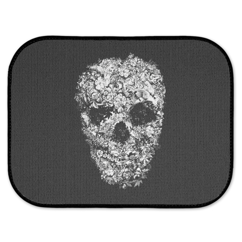 Skull Flower, Retro Floral, The Skull Flower, Skull Flower Vintage,  S Rear Car Mat | Artistshot