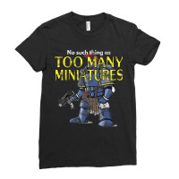 Wargaming, Roleplaying, Too Many Miniatures, Distressed T Shirt Ladies Fitted T-shirt | Artistshot