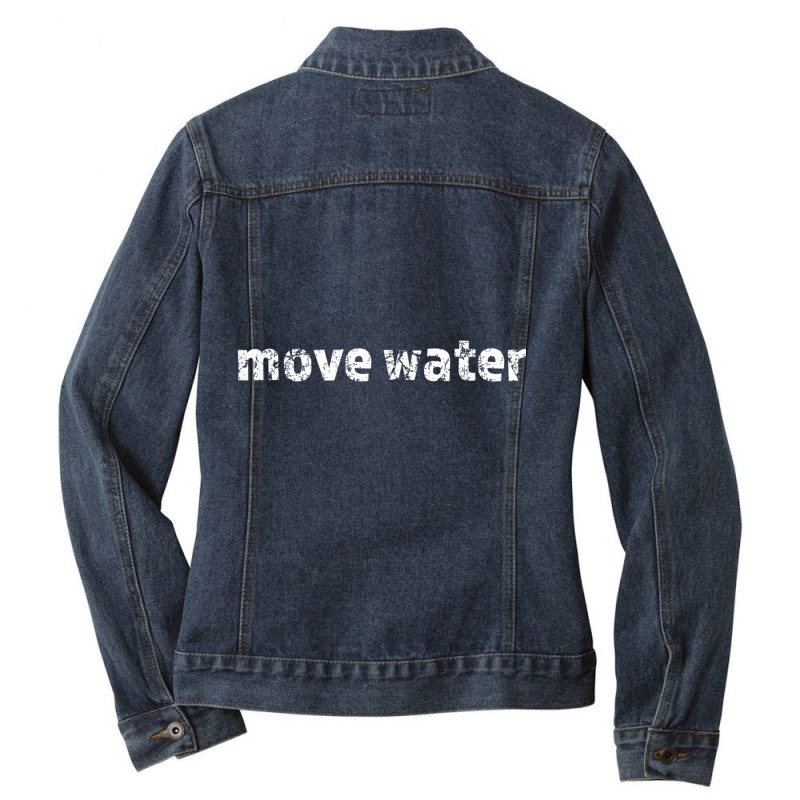 Water Sports Aerobics Movement Dance Ski Lovers T Shirt Ladies Denim Jacket by cm-arts | Artistshot