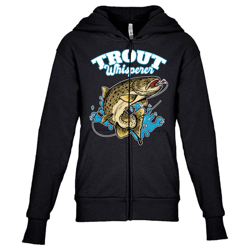 Trout Wisperer, Trout Wisperer Vintage, Trout Wisperer Art, Trout Wisp Youth Zipper Hoodie by SHUTREI55 | Artistshot