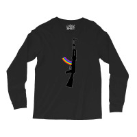 Machine Gun Silhouette - Ak-47 Edition Long Sleeve Shirts | Artistshot