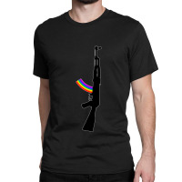 Machine Gun Silhouette - Ak-47 Edition Classic T-shirt | Artistshot