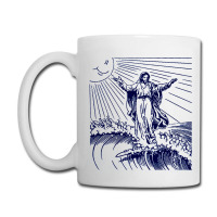 Surfing Jesus, Cool Surf Vintage, The Surfing Jesus, Surfing Jesus, Vi Coffee Mug | Artistshot