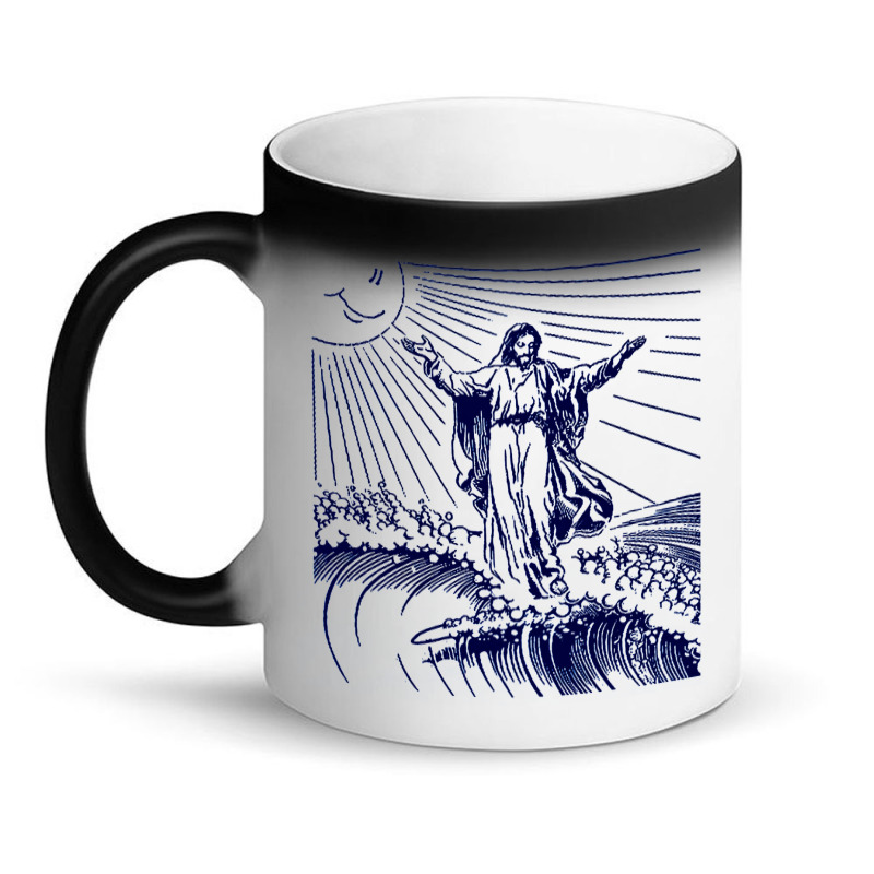 Surfing Jesus, Cool Surf Vintage, The Surfing Jesus, Surfing Jesus, Vi Magic Mug | Artistshot