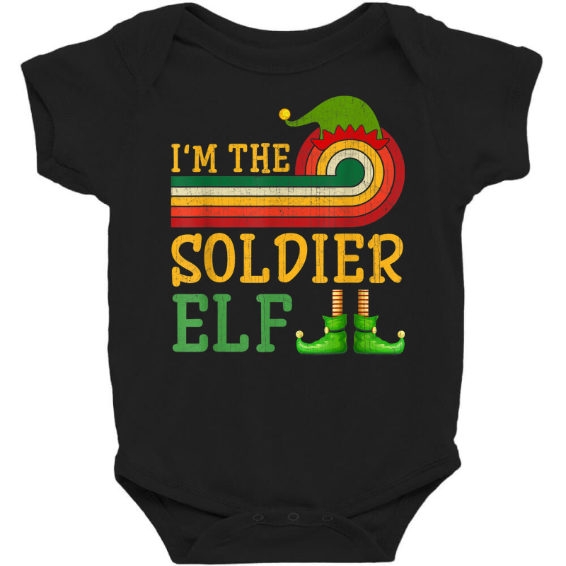 I'm The Soldier Elf Matching Group Christmas Party Pajama Baby Bodysuit | Artistshot