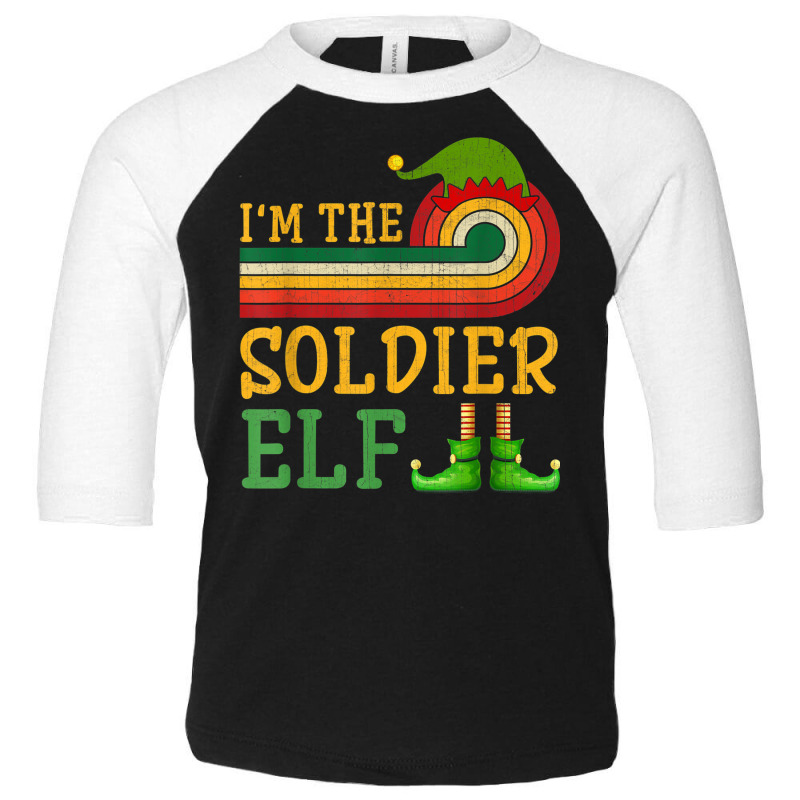 I'm The Soldier Elf Matching Group Christmas Party Pajama Toddler 3/4 Sleeve Tee | Artistshot