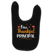 One Thankful School Principal Fall Thanksgiving Principal Baby Bibs | Artistshot