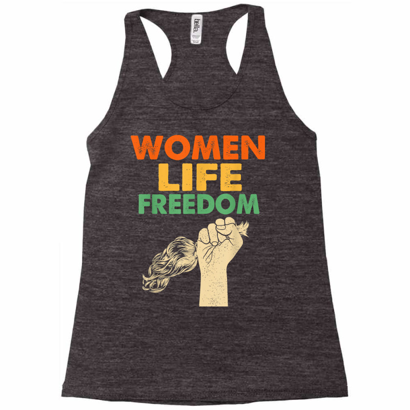 Women Life Freedom Iran Feminist Vintage T Shirt Racerback Tank by cm-arts | Artistshot