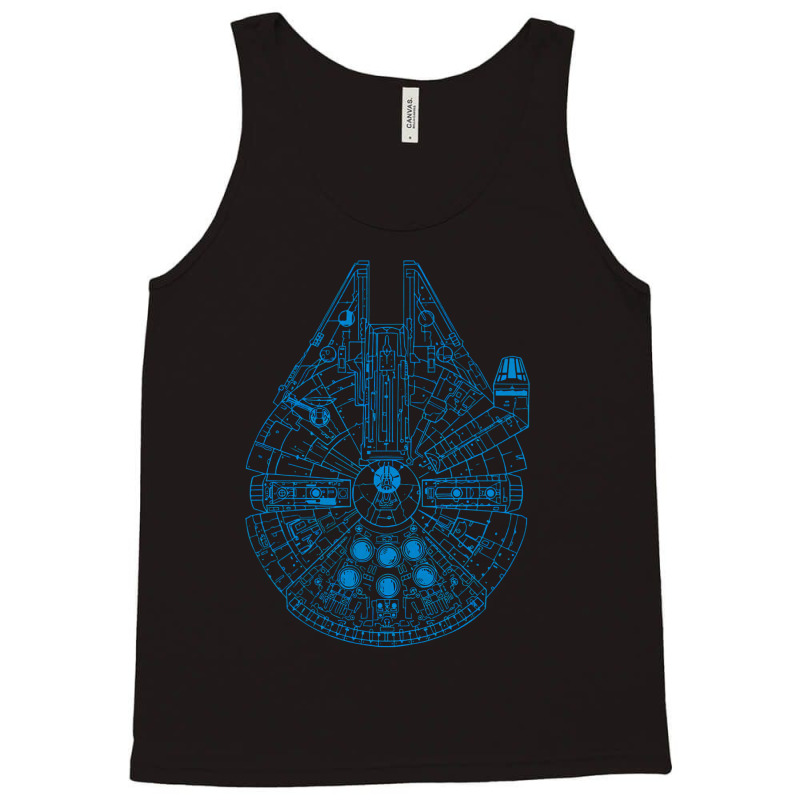 Millennium Falcon, Millennium Falcon Vintage, Millennium, Falcon, Mill Tank Top | Artistshot