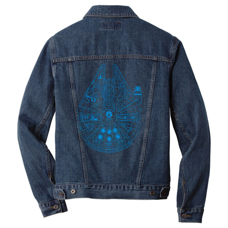 Millennium Falcon, Millennium Falcon Vintage, Millennium, Falcon, Mill Men Denim Jacket | Artistshot