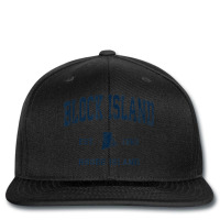 Block Island Rhode Island Ri Vintage Athletic Navy Sports De Printed Hat | Artistshot