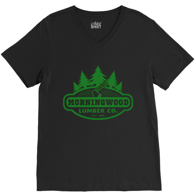 Morning Wood, Lumber, Company, Offensive, Morning, Wood, Lumber Co, Bo V-neck Tee | Artistshot