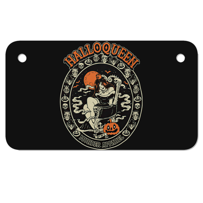 Halloqueen Halloween Baby Bodysuit, Halloqueen, Halloween Baby Bodysui Motorcycle License Plate | Artistshot