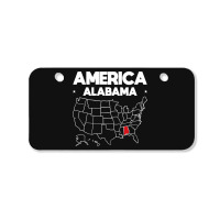 Usa Alabama, Usa Alabama Vintage, Usa Alabama Art, Usa Alabama Paintin Bicycle License Plate | Artistshot