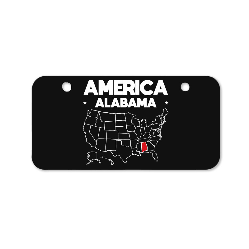 Usa Alabama, Usa Alabama Vintage, Usa Alabama Art, Usa Alabama Paintin Bicycle License Plate | Artistshot