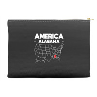 Usa Alabama, Usa Alabama Vintage, Usa Alabama Art, Usa Alabama Paintin Accessory Pouches | Artistshot